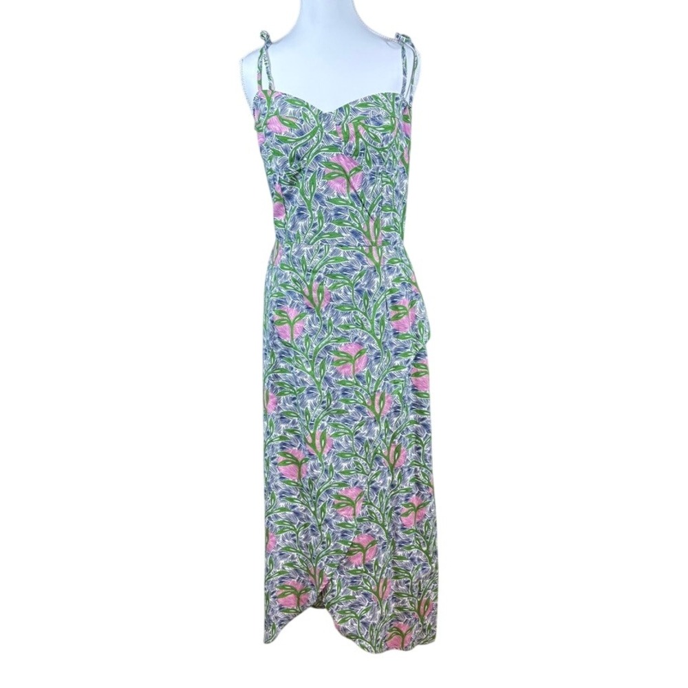 NWT Liberty & Justice Tropical Beachy Floral Midi Dress XL Resortwear Cruise